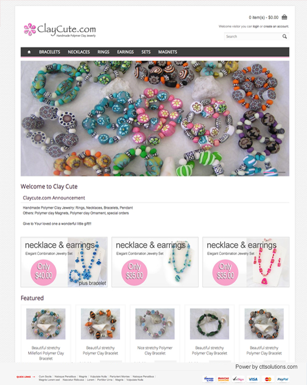 clay cute jewelry wholesale store by cttsolutions web designer in Miami
