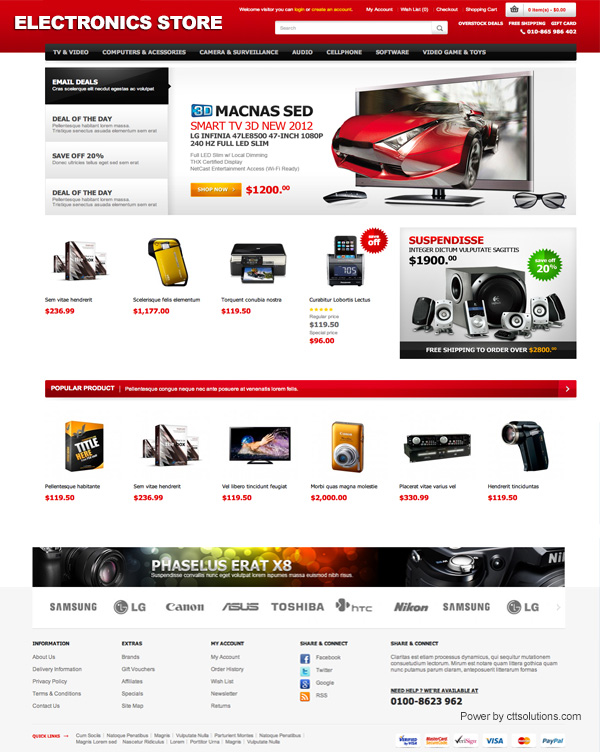 web templates-electronics