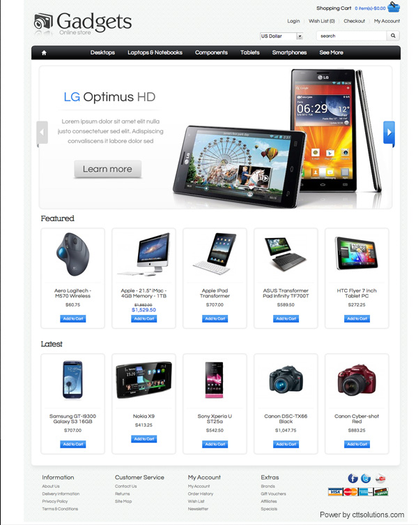cellphones store by cttsolutions web designer in Miami