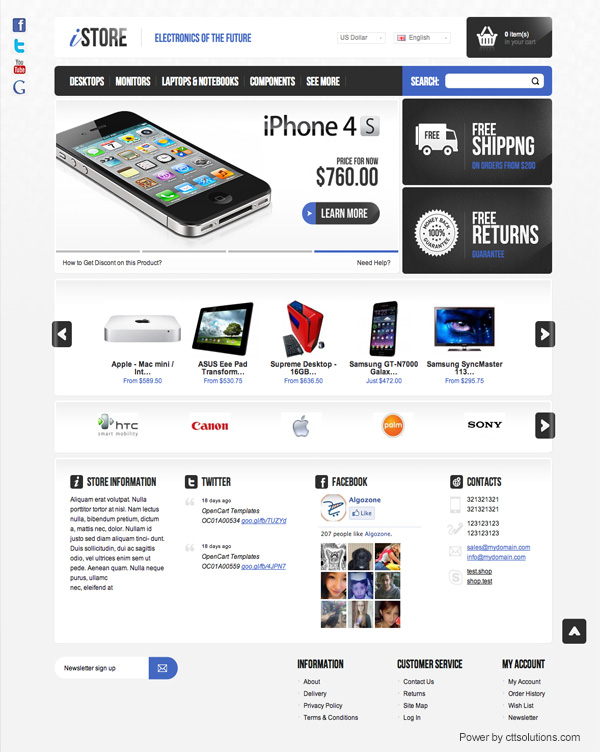 celulares store by cttsolutions web designer in Miami